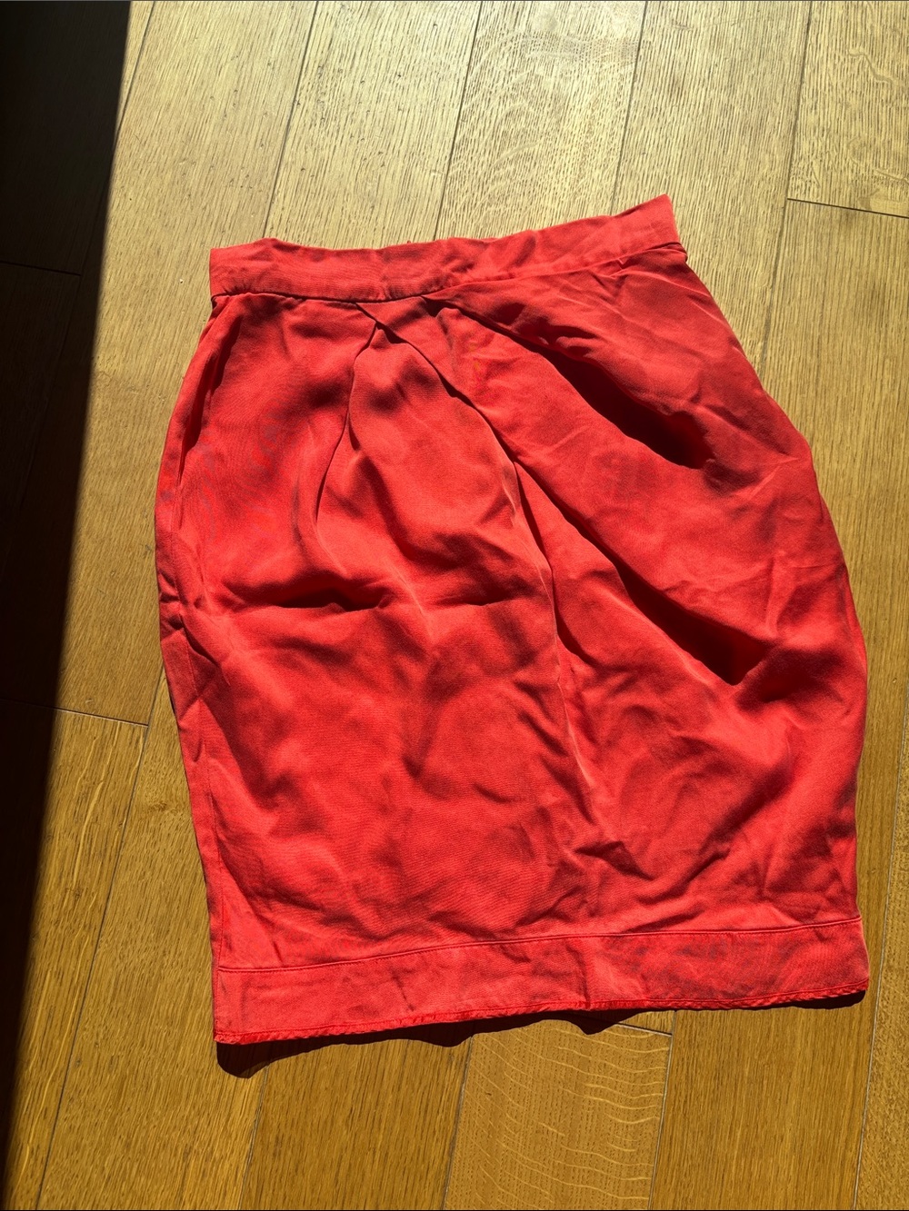 Orange Draped Pencil Skirt - By Malene Birger - Picture 2 of 7